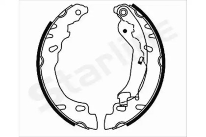 Комлект тормозных накладок STARLINE BC 08780