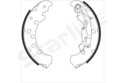 Комлект тормозных накладок STARLINE BC 09090