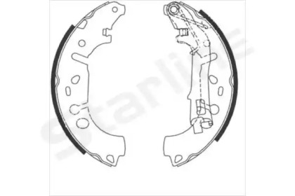 Комлект тормозных накладок STARLINE BC 09100