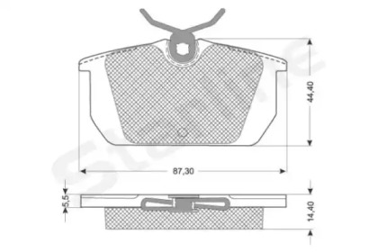 Комплект тормозных колодок STARLINE BD S822P