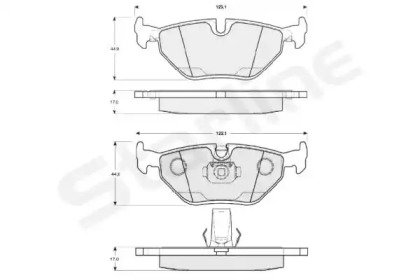 Комплект тормозных колодок STARLINE BD S819P