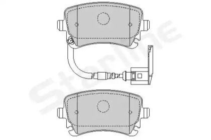 Комплект тормозных колодок STARLINE BD S826P