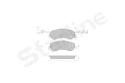 Комплект тормозных колодок STARLINE BD S848P