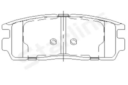 Комплект тормозных колодок STARLINE BD S851P