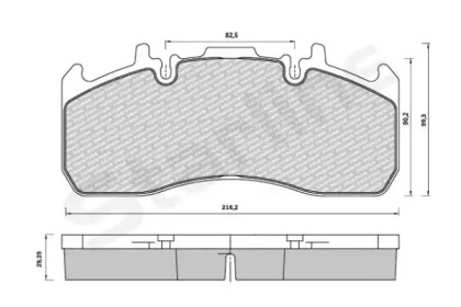 Комплект тормозных колодок STARLINE BD T023