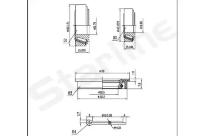 Комплект подшипника STARLINE LO 00523