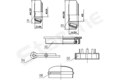 Комплект подшипника STARLINE LO 00542