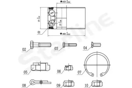 Комплект подшипника STARLINE LO 00575