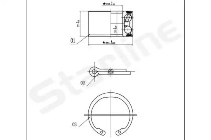 Комплект подшипника STARLINE LO 00663