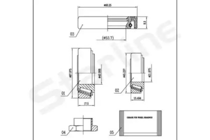 Комплект подшипника STARLINE LO 00912