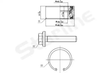 Комплект подшипника STARLINE LO 01356