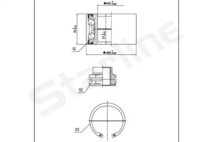 Комплект подшипника STARLINE LO 01401