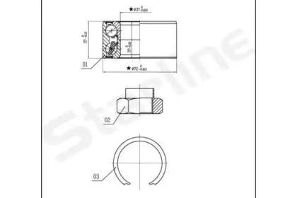 Комплект подшипника STARLINE LO 01439