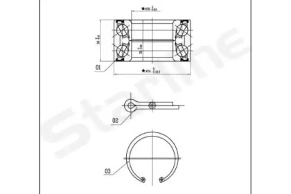 Комплект подшипника STARLINE LO 03410