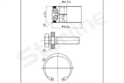 Комплект подшипника STARLINE LO 03449