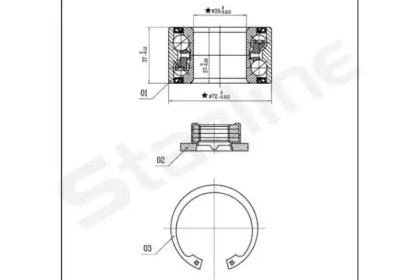 Комплект подшипника STARLINE LO 03531