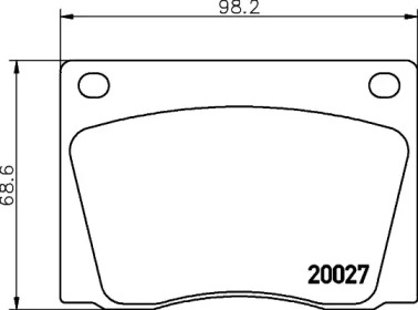 Комплект тормозных колодок COBREQ N-401