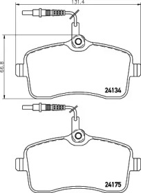 Комплект тормозных колодок COBREQ N-1195