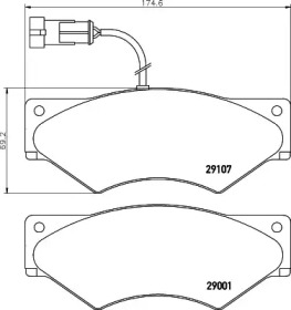 Комплект тормозных колодок COBREQ N-575