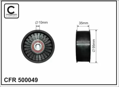 Ролик CAFFARO 500049