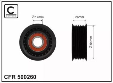 Ролик CAFFARO 500260