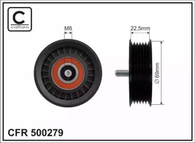 Ролик CAFFARO 500279