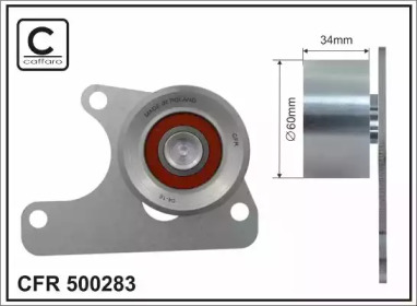 Паразитный / Ведущий ролик, зубчатый ремень CAFFARO 500283