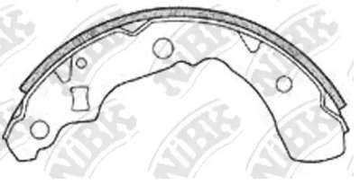 Комлект тормозных накладок NiBK FN0020
