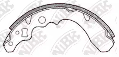 Комлект тормозных накладок NiBK FN0027