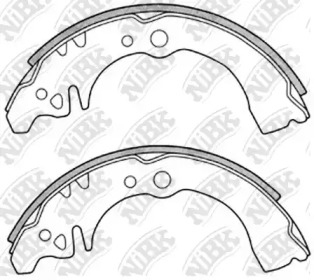 Комлект тормозных накладок NiBK FN0029
