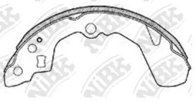 Комлект тормозных накладок NiBK FN0032