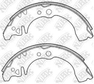 Комлект тормозных накладок NiBK FN0034