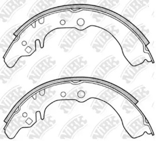 Комлект тормозных накладок NiBK FN0035