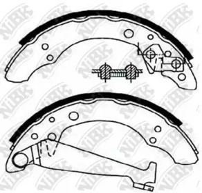 Комлект тормозных накладок NiBK FN0534