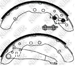 Комлект тормозных накладок NiBK FN0537