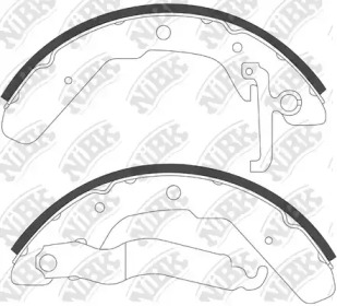 Комлект тормозных накладок NiBK FN0538