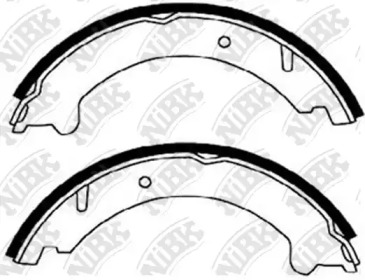 Комлект тормозных накладок NiBK FN0552
