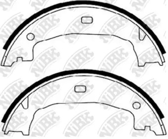 Комплект тормозных колодок, стояночная тормозная система NiBK FN0559