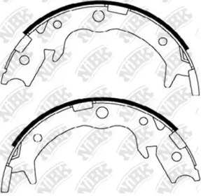 Комлект тормозных накладок NiBK FN0570