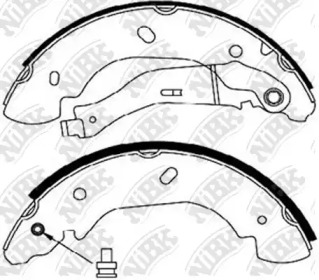 Комлект тормозных накладок NiBK FN0575