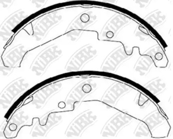 Комлект тормозных накладок NiBK FN0580