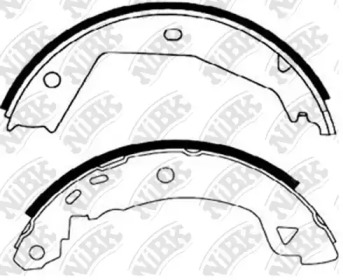 Комлект тормозных накладок NiBK FN0594
