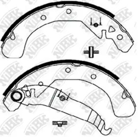 Комлект тормозных накладок NiBK FN0599