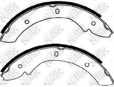Комлект тормозных накладок NiBK FN0605