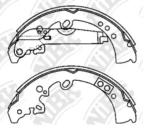 Комлект тормозных накладок NiBK FN0620