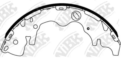 Комлект тормозных накладок NiBK FN11001
