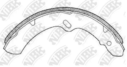 Комлект тормозных накладок NiBK FN1152