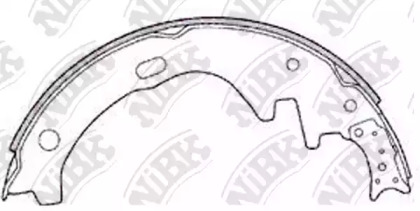 Комлект тормозных накладок NiBK FN1162