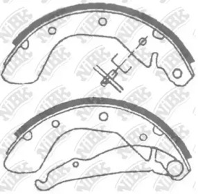 Комлект тормозных накладок NiBK FN11622