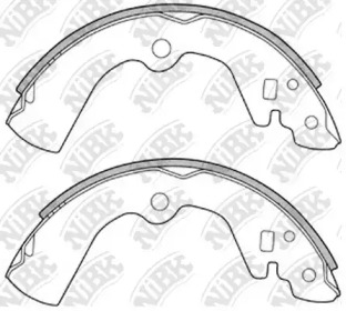 Комлект тормозных накладок NiBK FN1170